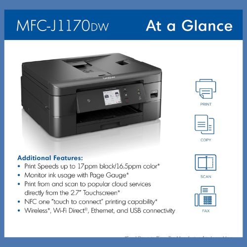 Brother MFC-J1170DW Wireless Color Inkjet printer Brother MFC-J1170DW Wireless Color Inkjet printer